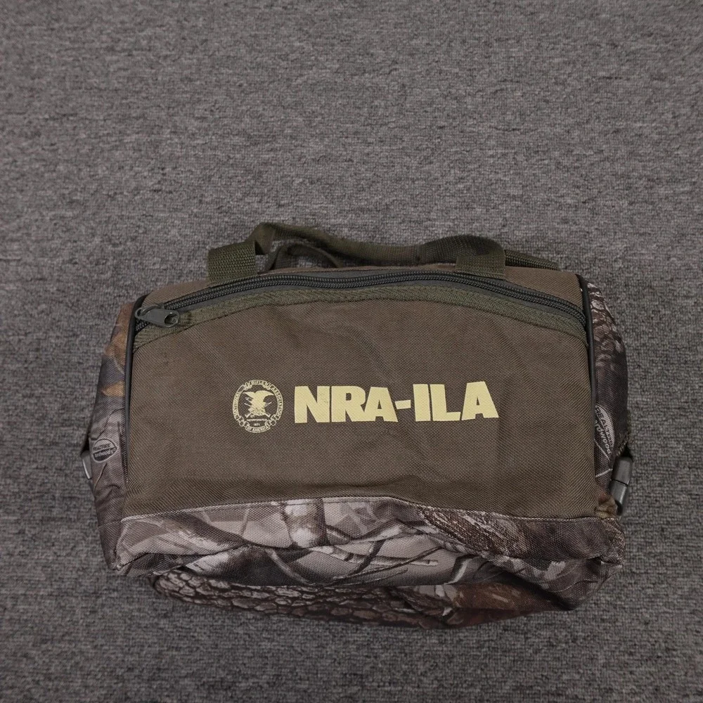 NRA-ILA‎ Lunch Bag Brown Camo Insulated Hunting Cooler Tote Carry Handle